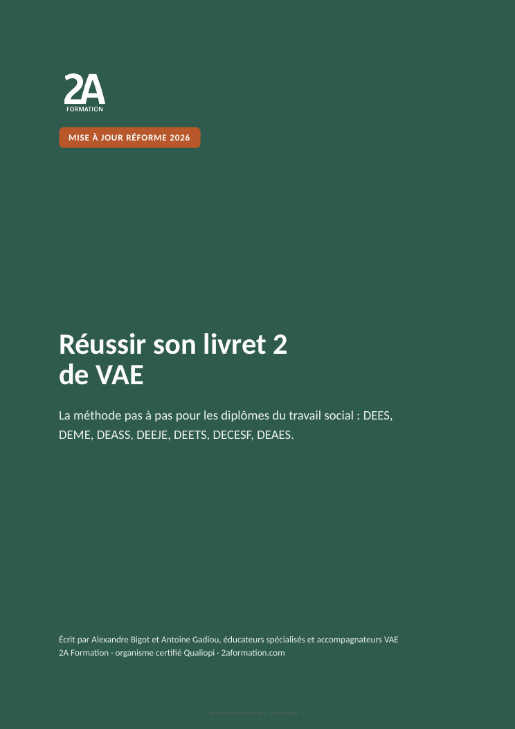 Couverture du guide Réussir son livret 2 de VAE