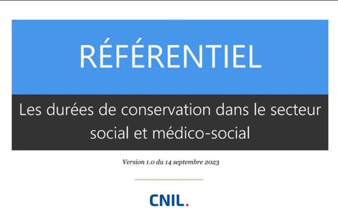 Couverture : Les durées de conservation dans le secteur social et médico-social