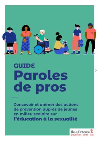Couverture : Paroles de pros : concevoir et animer des actions d'éducation à la sexualité